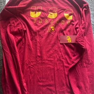 USC Trojans Maroon Long Sleeve Shirt NWT